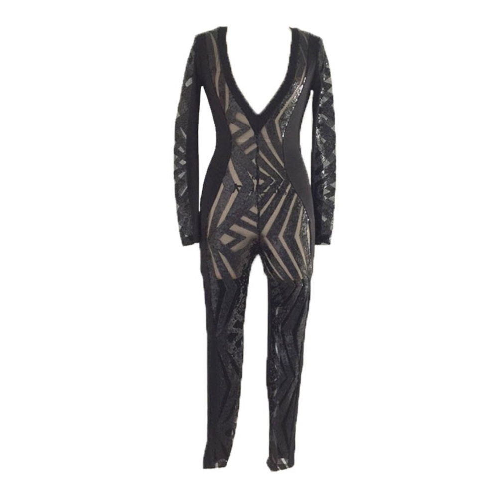 BLING MESH JUMPSUIT - Picture 2 of 3